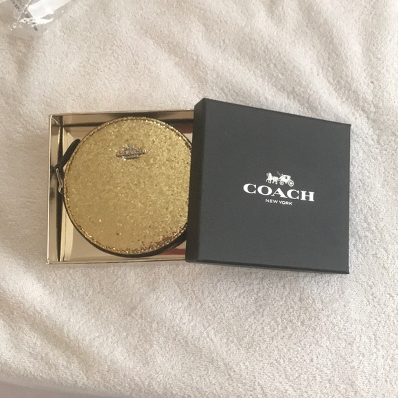 Coach Glitter Leather Coin Purse - Picture 2 of 6